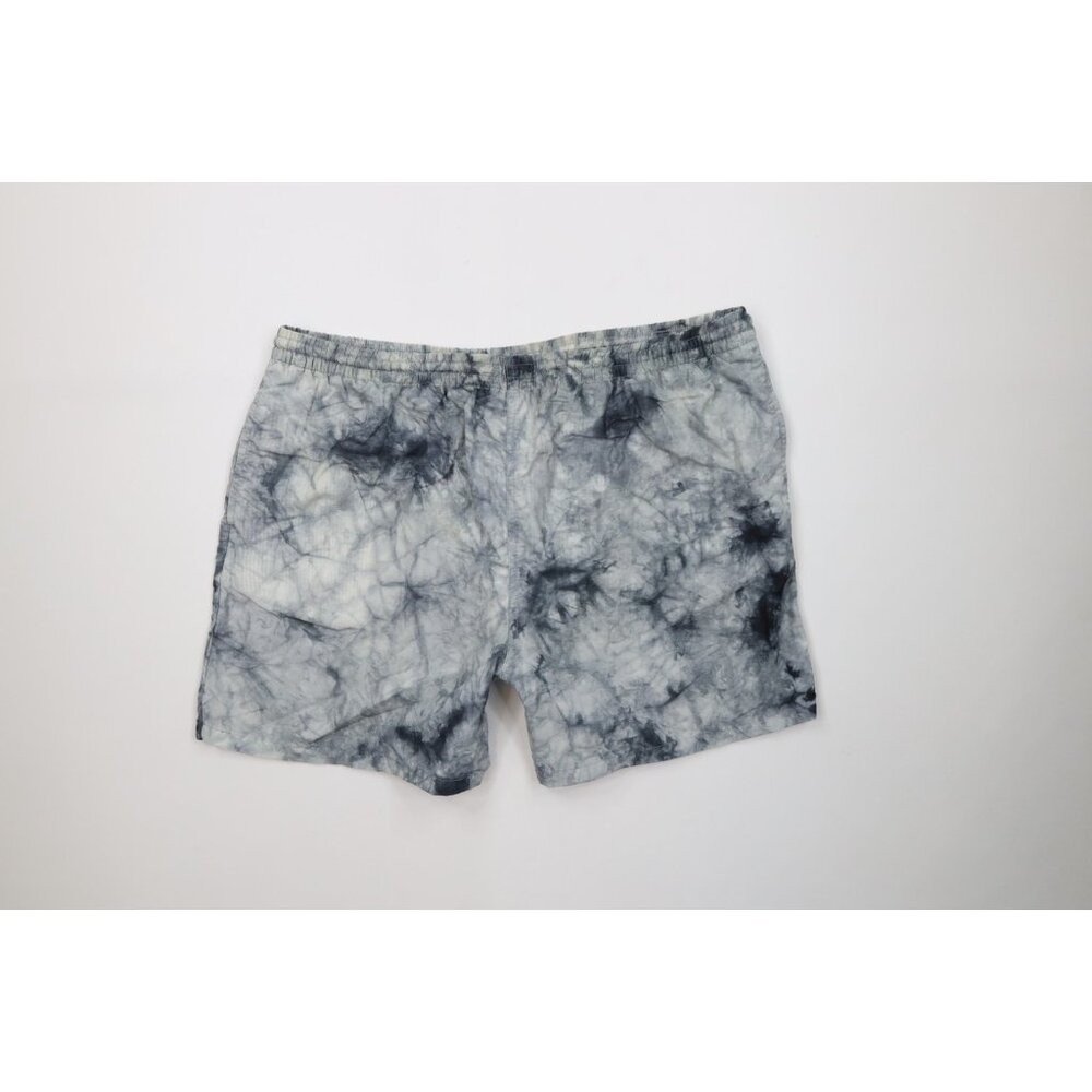 Vintage 90s Esprit Mens Large Acid Wash Lined Shorts Swim Trunks Gray Nylon